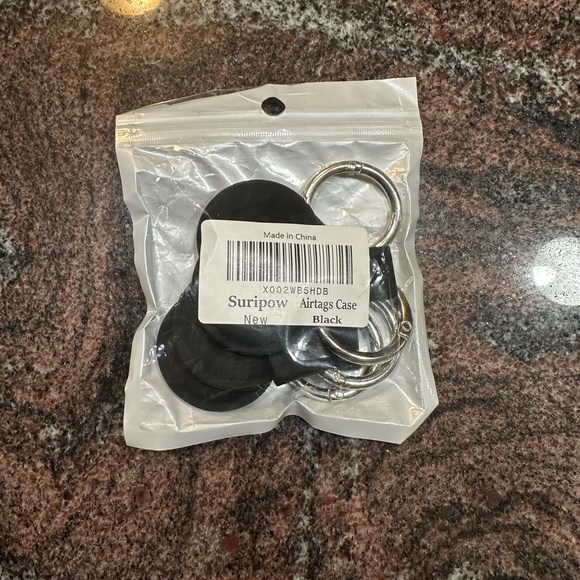 NEW- AirTag holder keychains set of 4 - Picture 2 of 3